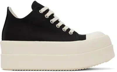 Rick Owens Drkshdw Black Double Bumper Low Sneakers