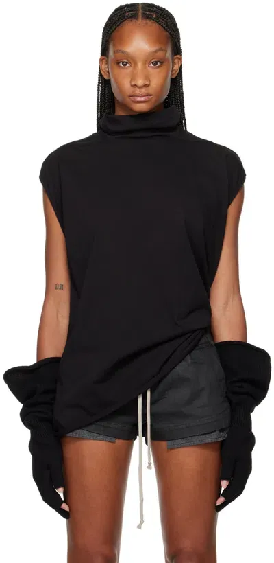 Rick Owens Drkshdw Black Edfu Tank Top In 09 Black