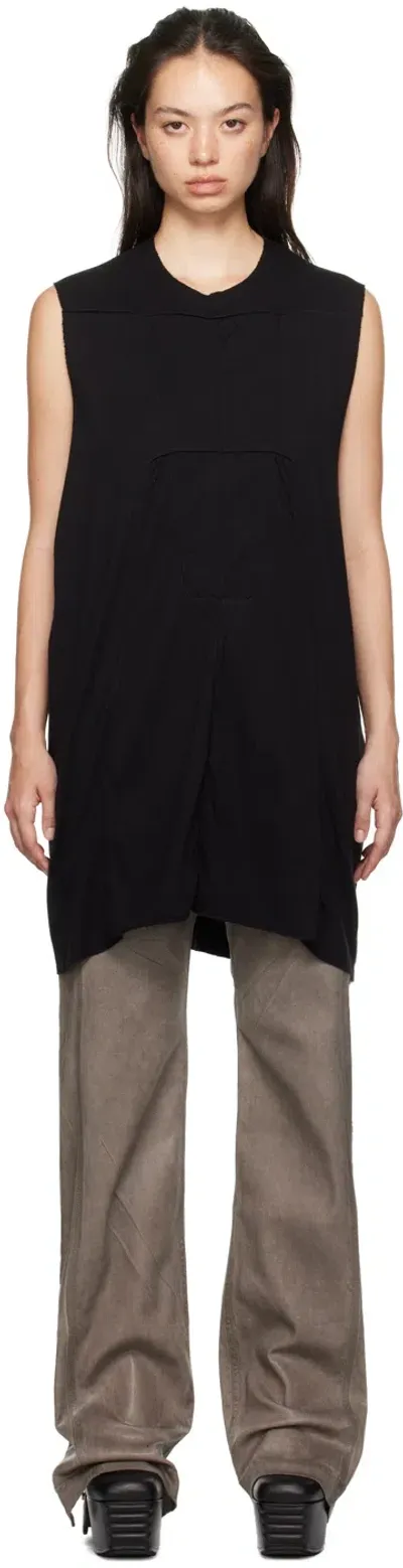 Rick Owens Drkshdw Black Luxor Sl Tank Top In 09 Black