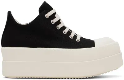 Rick Owens Drkshdw Lido Double-bumper Lace-up Sneakers In Black