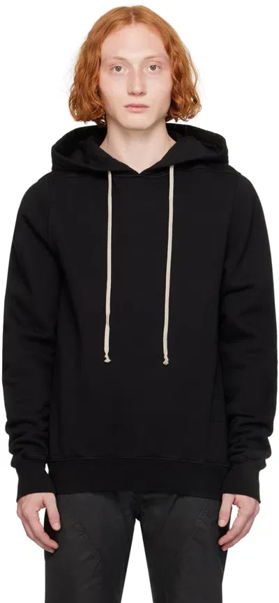 Rick Owens Drkshdw Black Porterville Granbury Hoodie In 09 Black