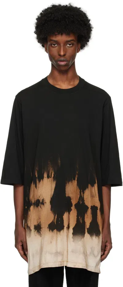 Rick Owens Drkshdw Black Porterville Jumbo T-shirt In 0983 Black/terra