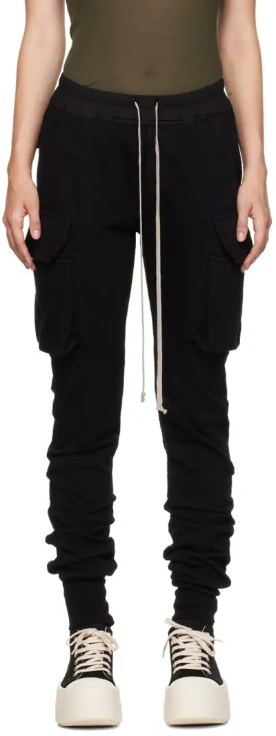 Rick Owens Drkshdw Black Porterville Mastodon Cut Lounge Pants In 09 Black