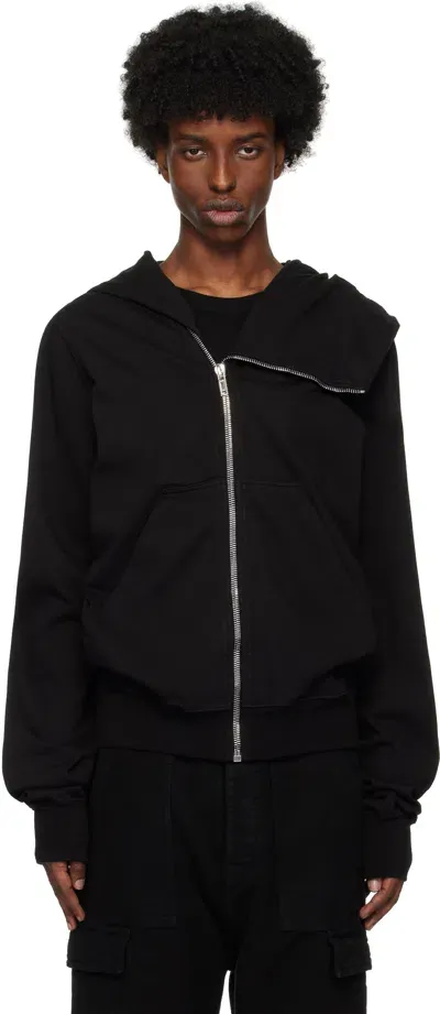 Rick Owens Drkshdw Black Porterville Mountain Hoodie In 09 Black