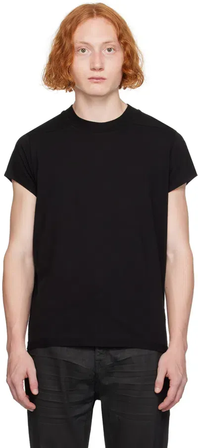 Rick Owens Drkshdw Black Porterville Small Level T-shirt In 09 Black