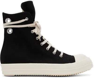 Rick Owens Drkshdw Black Porterville Sneaks Sneakers In Black Milk