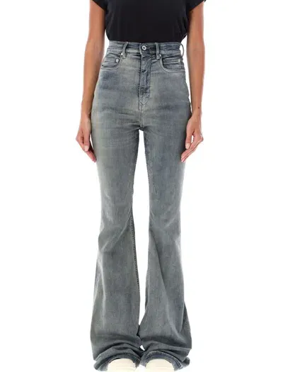 Rick Owens Drkshdw Bolan Bootcut Jeans In Blue