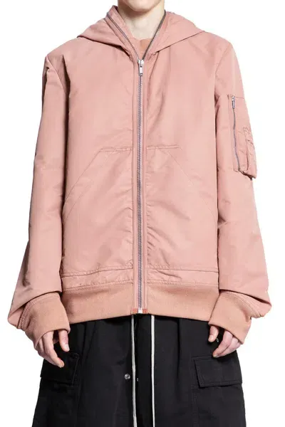 Rick Owens Drkshdw Bomber In Pink