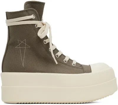 Rick Owens Drkshdw Brown Porterville Double Bumper Sneaks Sneakers In 83811 Terra/pearl/mi