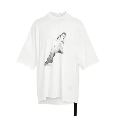 Rick Owens Drkshdw Bunny Print Tommy T-shirt In Orange