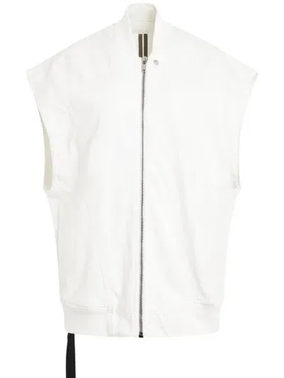 Rick Owens Drkshdw Cotton Gilet In White