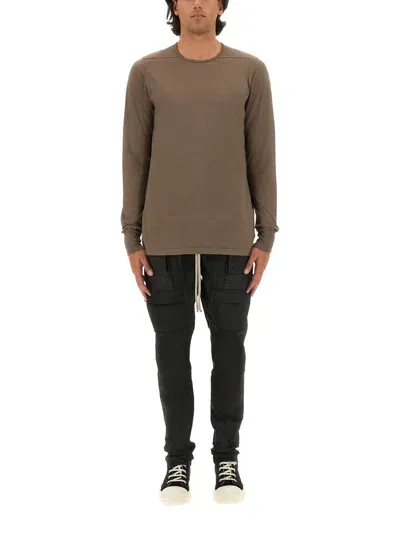 Rick Owens Drkshdw Cotton T-shirt In Beige