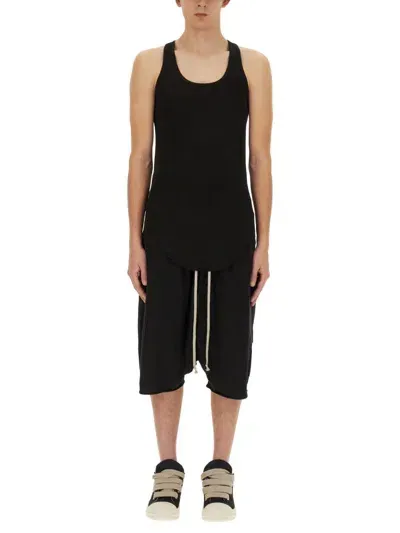 Rick Owens Drkshdw Cotton Tank Top In Black