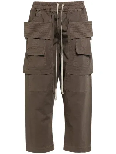 Rick Owens Drkshdw Creatch Cargo Pants In Brown