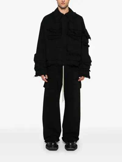 Rick Owens Drkshdw Creatch Trousers In Black