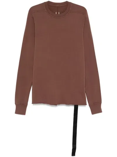 Rick Owens Drkshdw Crew-neck Sweatshirt In Brown