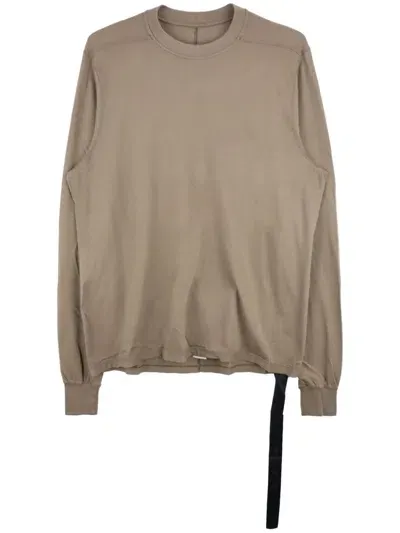 Rick Owens Drkshdw Long-sleeve Cotton T-shirt In Neutrals