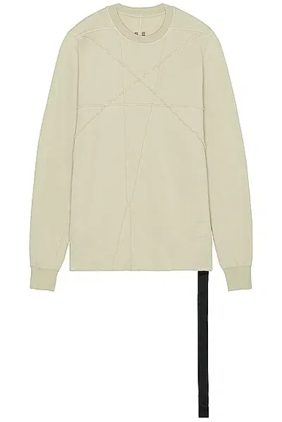 Rick Owens Drkshdw Crewneck Sweater In Pearl