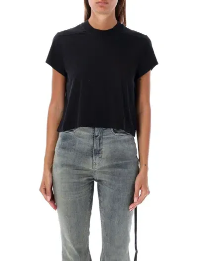 Rick Owens Drkshdw Cropped Small Level T-shirt In Black