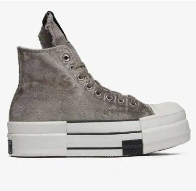 Rick Owens Drkshdw Dbl Drkstar A06755c Sneakers In Concrete