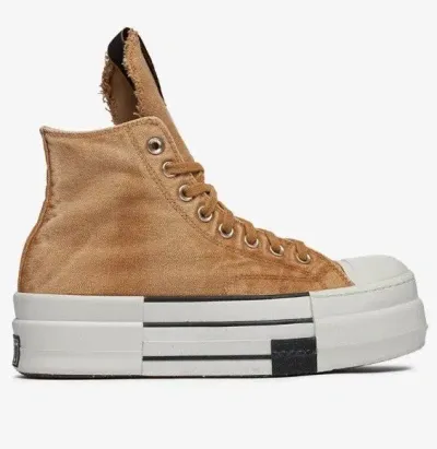 Rick Owens Drkshdw Dbl Drkstar A06756c Sneakers In Yellow