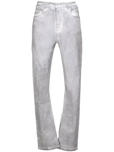 Rick Owens Drkshdw Detroit Cut Jeans In Pearl