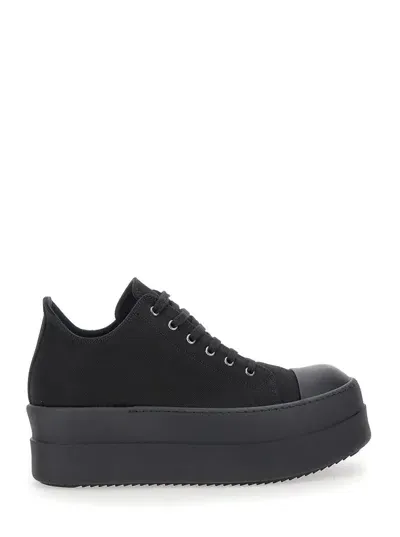 Rick Owens Drkshdw Black Double Bumper Low Sneakers