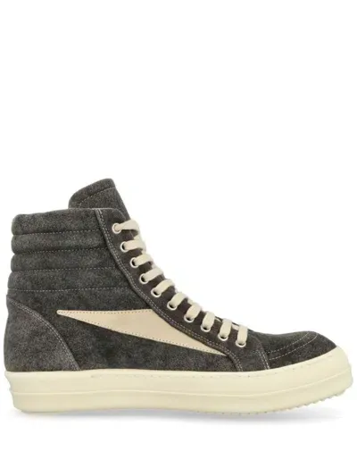 Rick Owens Drkshdw Double Bumper Sneakers In Grey