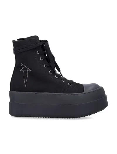 Rick Owens Drkshdw Sneakers In Black Pearl Black Sole