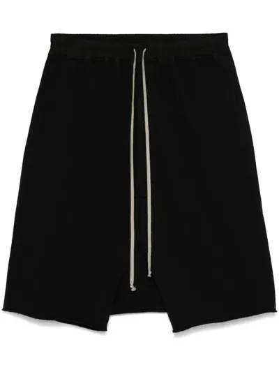 Rick Owens Drkshdw Drawstring Shorts In Black