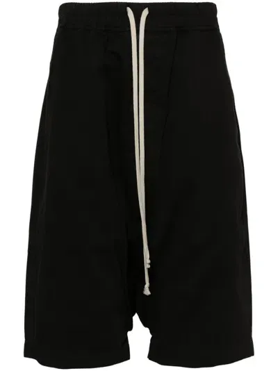 Rick Owens Drkshdw Drawstring Shorts In Black