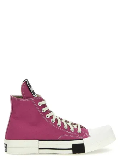 Rick Owens Drkshdw X Converse Turbodrk High Top Sneakers In Pink