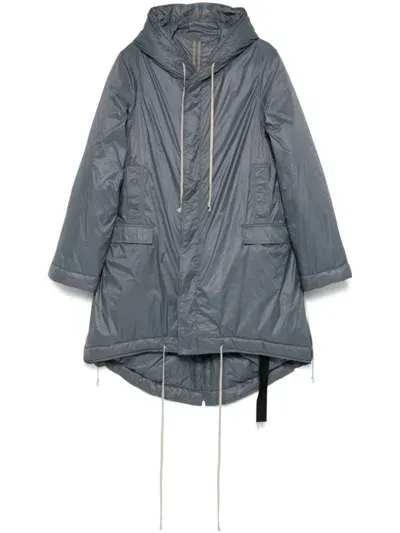 Rick Owens Drkshdw Fishtail Parka Coat In Grey