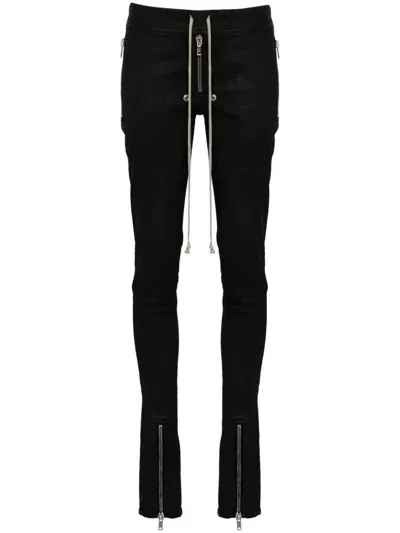 Rick Owens Drkshdw Gary Jeans In Black Wax