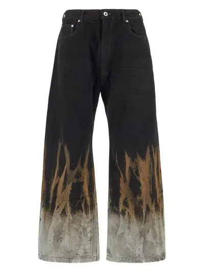 Rick Owens Drkshdw Geth Jeans In Black