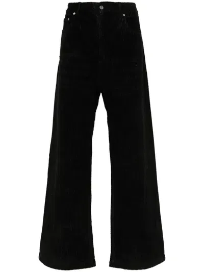 Rick Owens Drkshdw Geth Mid-rise Wide-leg Jeans In Black