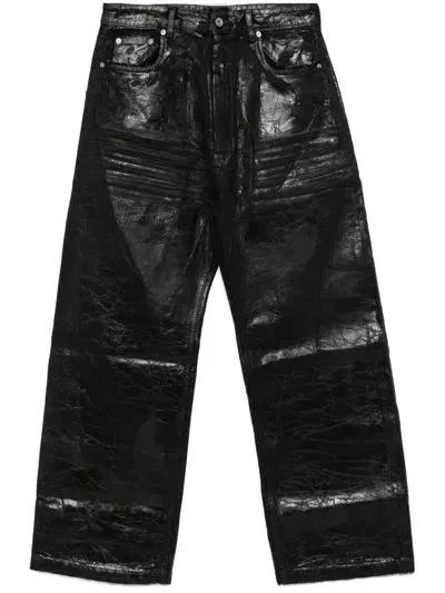 Rick Owens Drkshdw Geth Wide-leg Jeans In Black