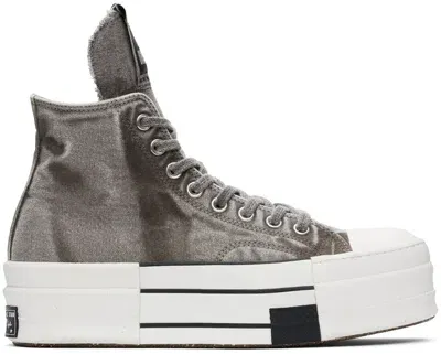 Rick Owens Drkshdw Gray Converse Edition Dbl Drkstar Sneakers