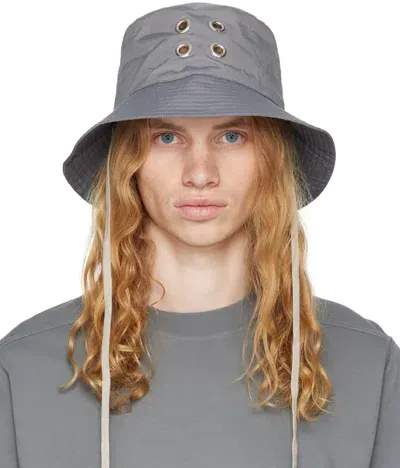 Rick Owens Drkshdw Gray Porterville Gilligan Bucket Hat In 88 Stone