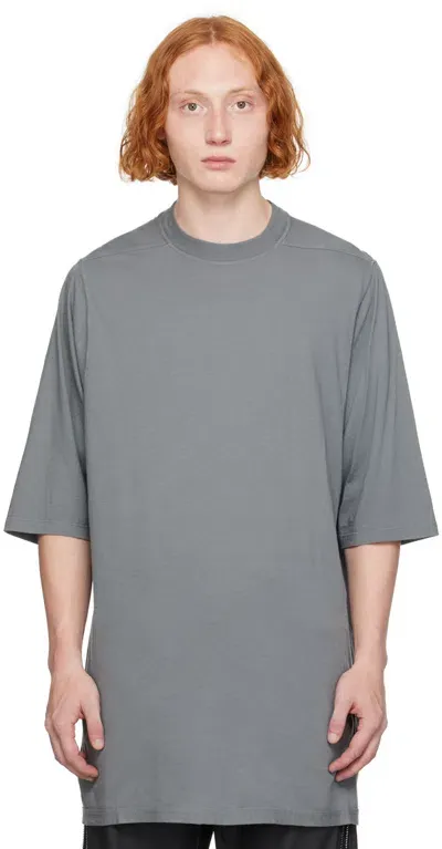 Rick Owens Drkshdw Gray Porterville Jumbo T-shirt In 88 Stone