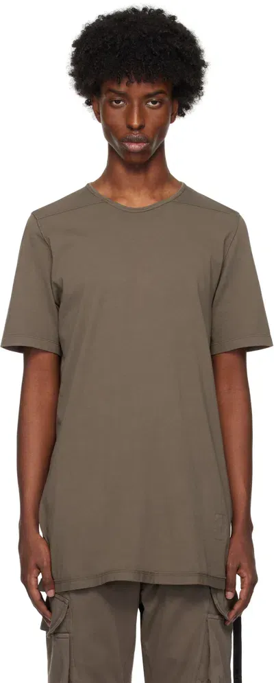 Rick Owens Drkshdw Gray Porterville Level T-shirt In 34 Dust