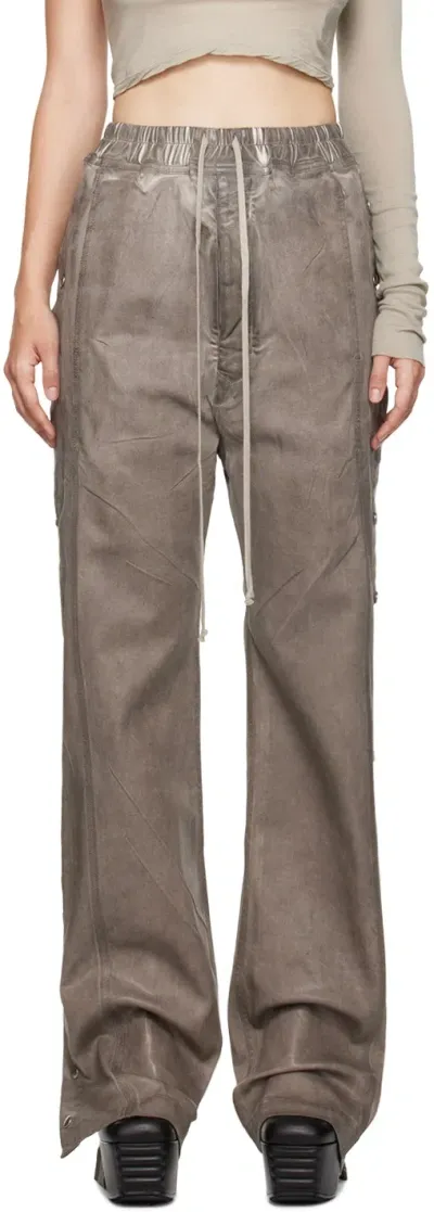 Rick Owens Drkshdw Gray Pusher Jeans In 34 Dust