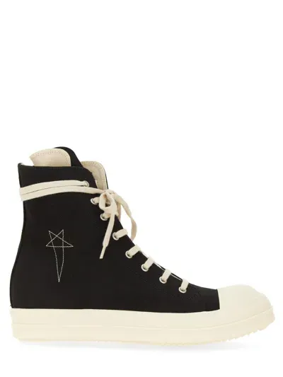 Rick Owens Drkshdw High Sneaker. In Black