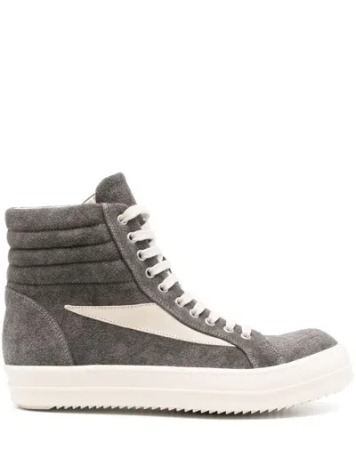 Rick Owens Drkshdw Vintage High Sneaker In Beige