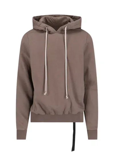 Rick Owens Drkshdw Hoodie In Taupe