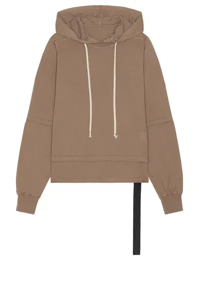 Rick Owens Drkshdw Hustler Hoodie In Dust