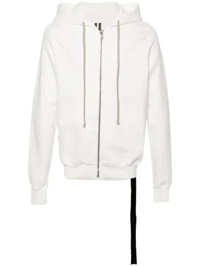 Rick Owens Drkshdw Cotton Drawstring Hoodie In Grey