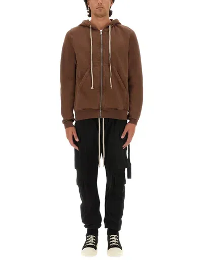 Rick Owens Drkshdw Jason Sweatshirt In Brown