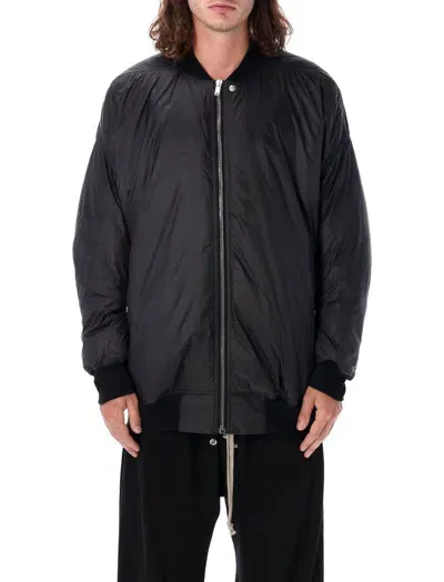 Rick Owens Drkshdw Jumbo Flight Zipped Bomber Jacket In Schwarz