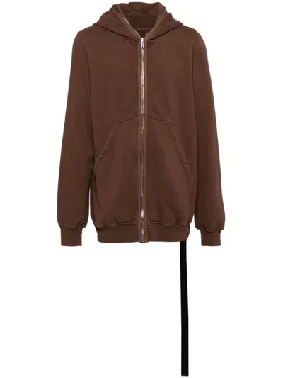 Rick Owens Drkshdw Jumbo Gimp Hooded Jacket In Brown